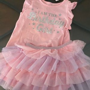 2nd Birthday Tutu Girls 18-24M outfit NWT